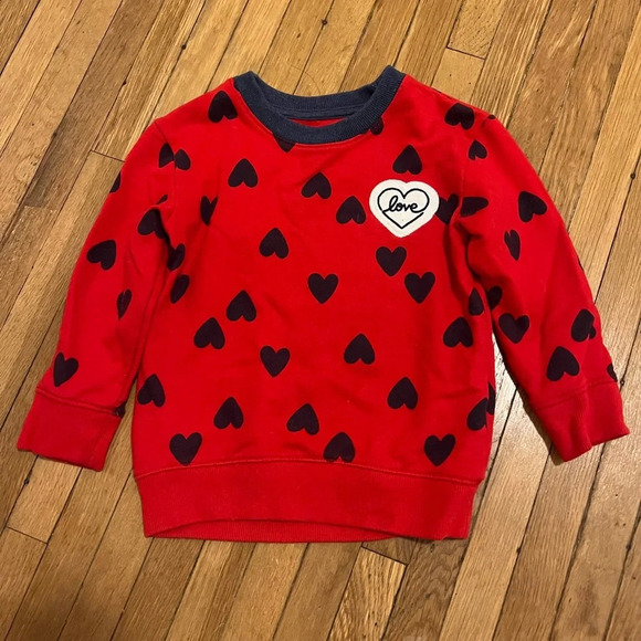 Cat and Jack Unisex Hearts Sweater | 2T - Picture 2 of 6